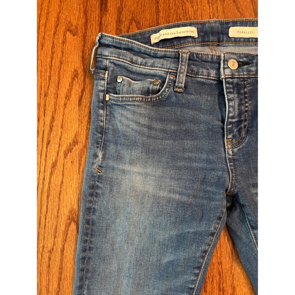 Pilcro and the Letterpress Parallel Straight Leg Jeans 32" Inseam Size 27 - Picture 4 of 12